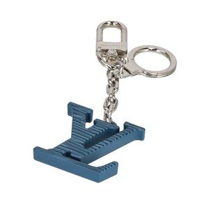 Louis Vuitton Blue Epi Metal Monogram Bag Charm Keychain